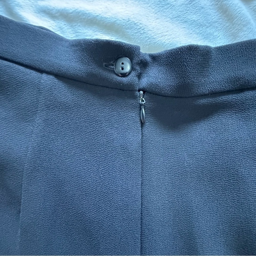 Joseph Ribkoff Black Wide Leg Pants with overlay chiffon - Picture 5 of 14